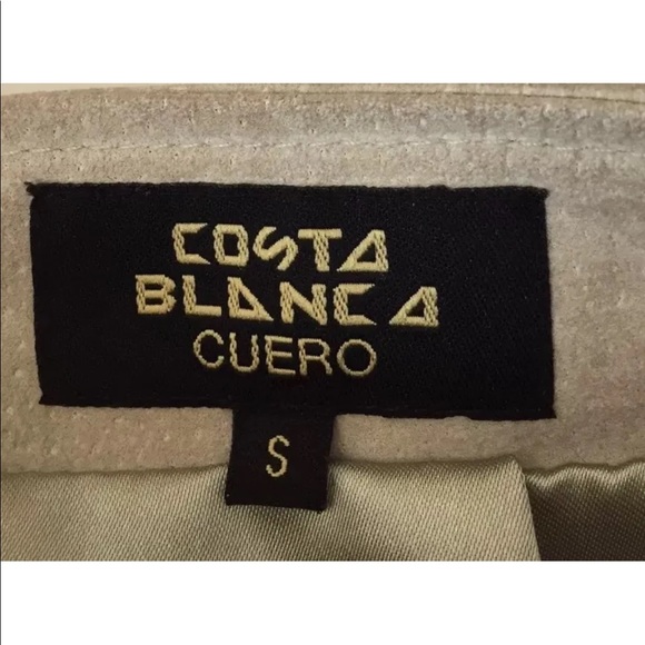 Costa Blanca A-line Skirt Beige Suede Small - Picture 3 of 10